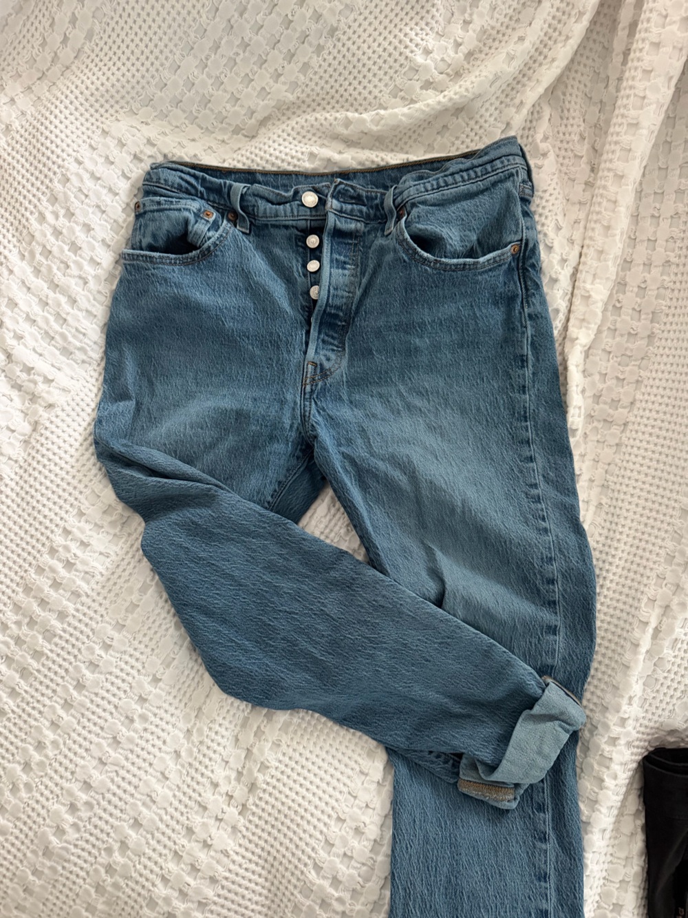 Levi’s High-Waist Blue Denim Jeans